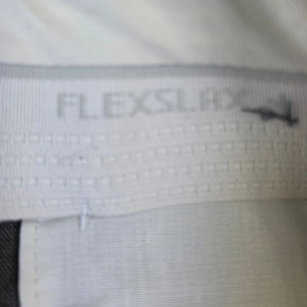 Vintage Sears Perma-Prest Flexslax Gray Wool Blend Dress Pants Mens 34x30 USA